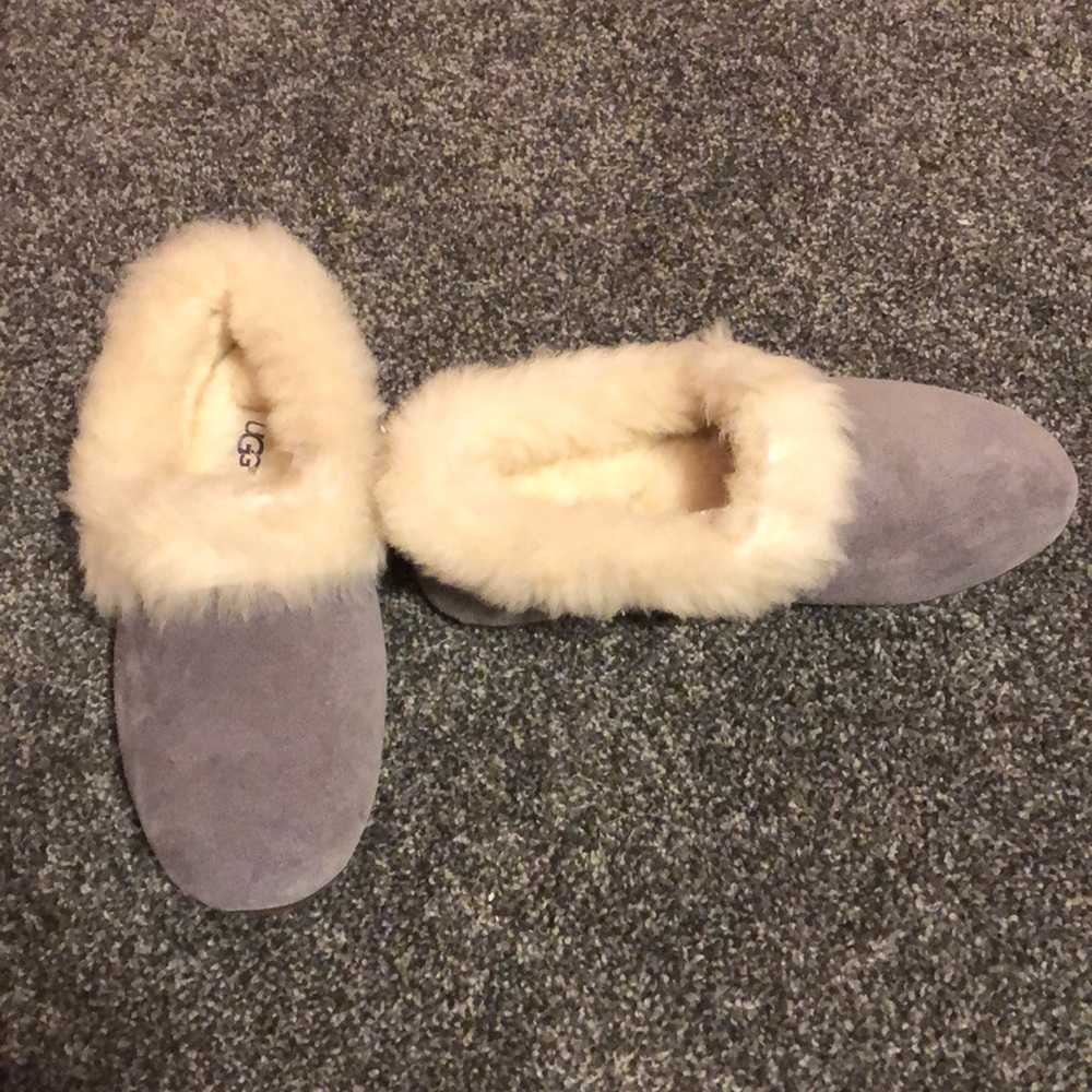 Grey UGG flats